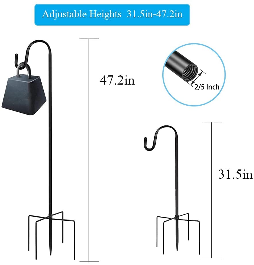 Outdoor Shepherds Hooks 48 Inch