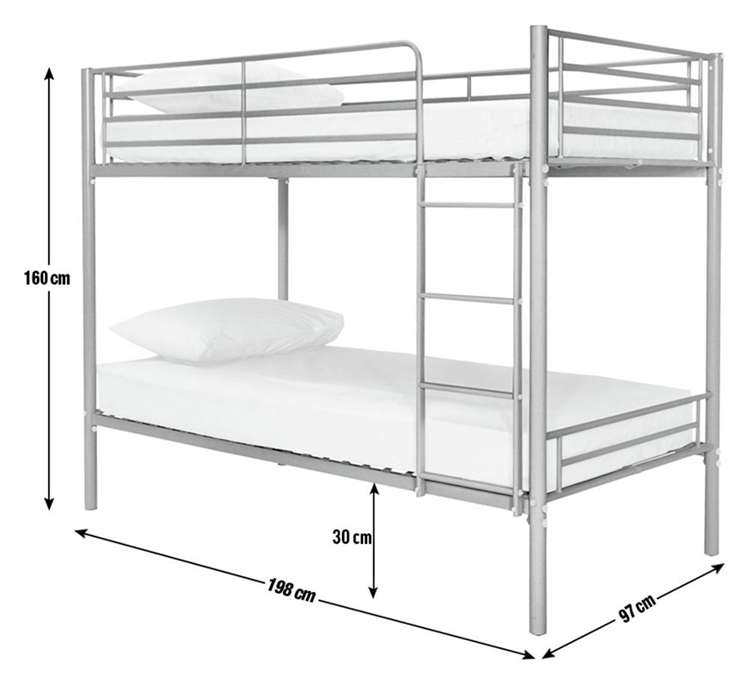 Metal Double Bunk Bed