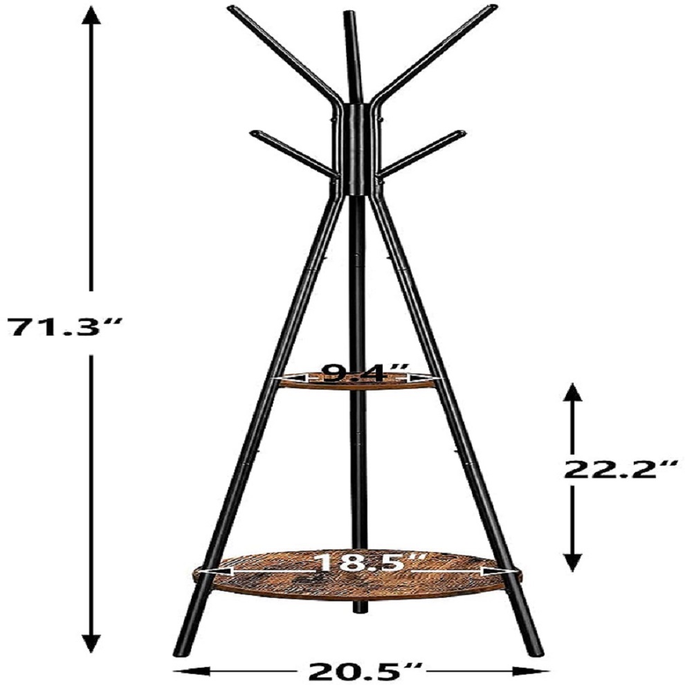 Tree branching coat and hat stand