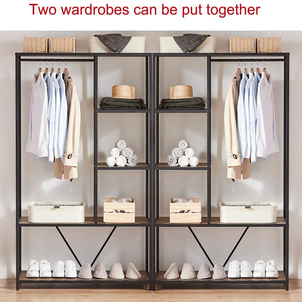 Integrated steel storage rack