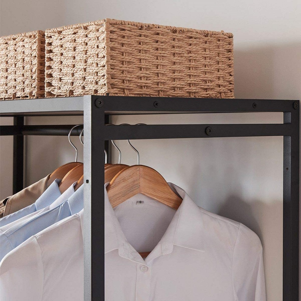 Integrated steel storage rack