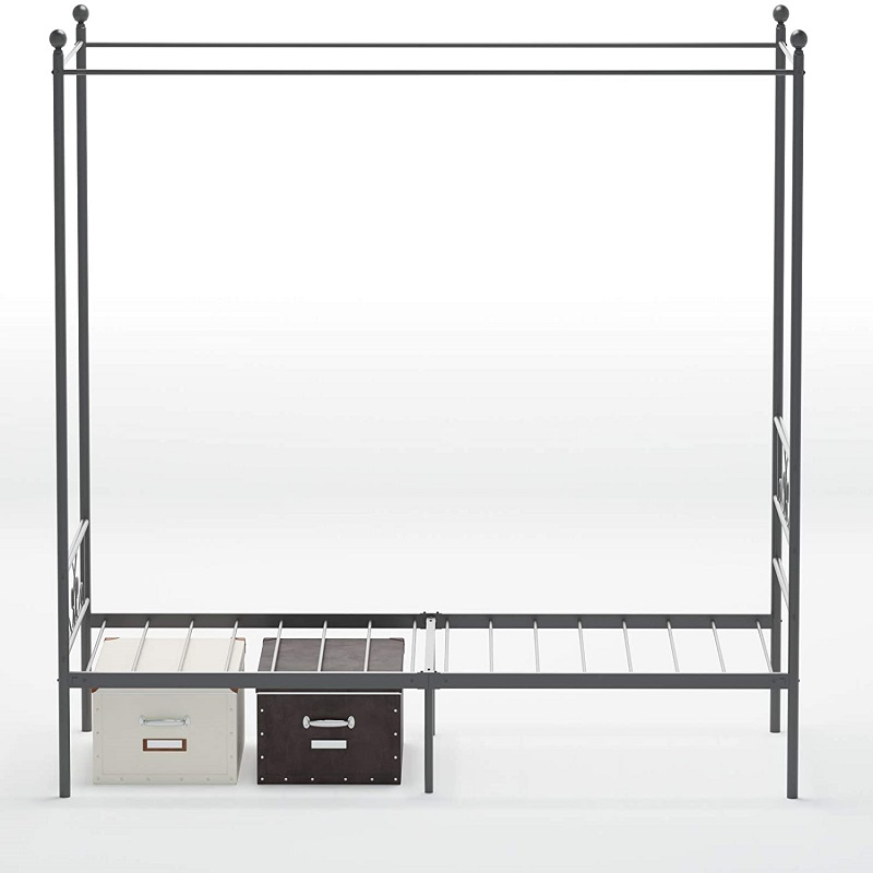 Bed furniture metal canopy bed girl