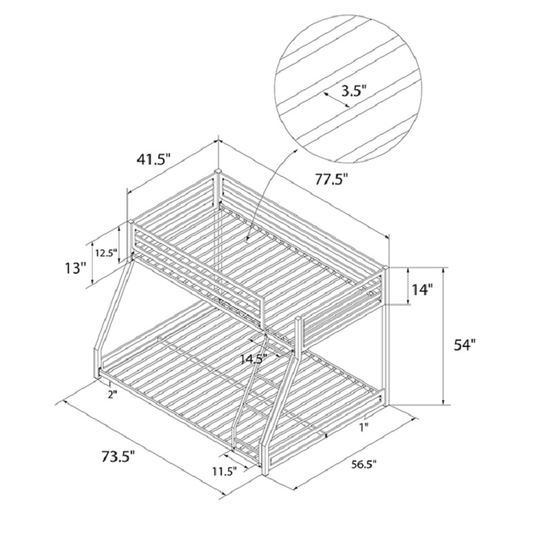 High quality metal bed