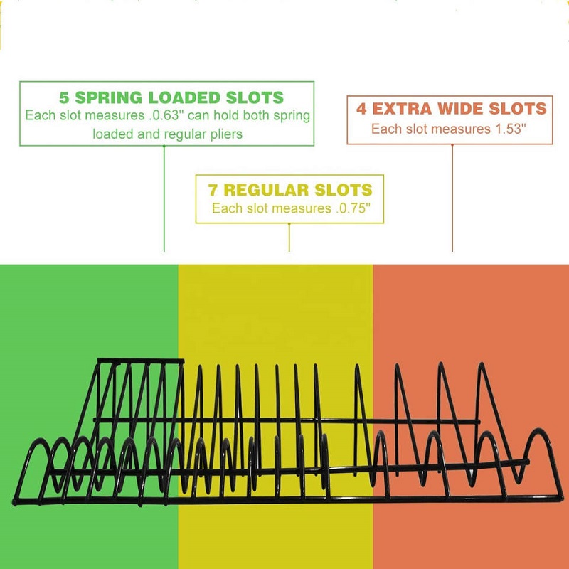 Black pliers rack