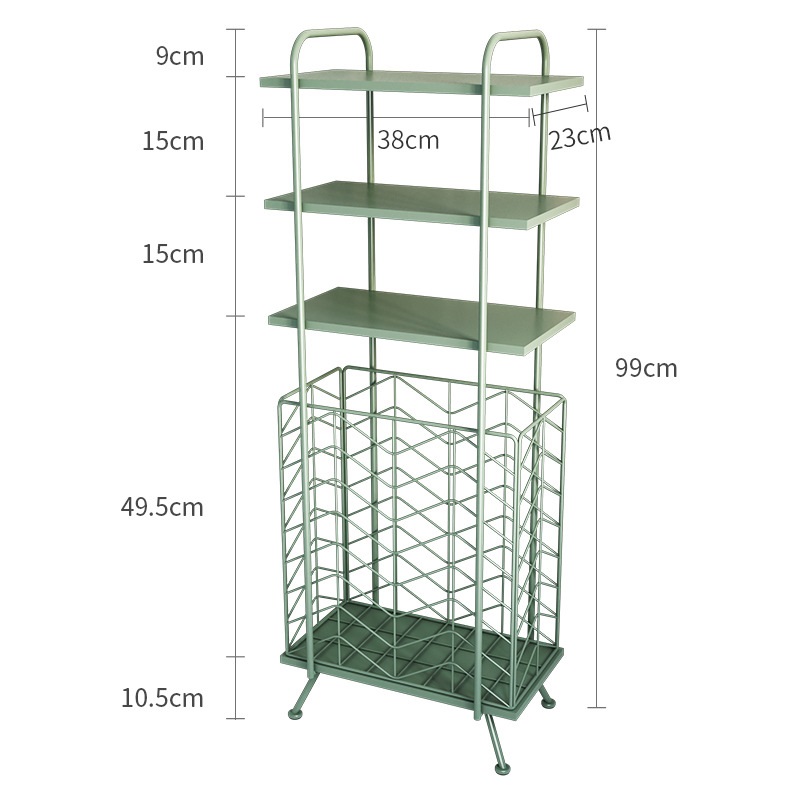 Standing shelves