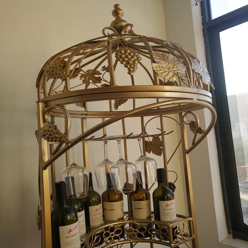Restaurant wine rack