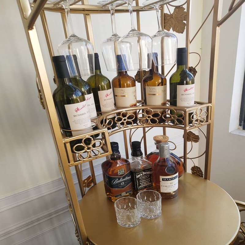 Restaurant wine rack