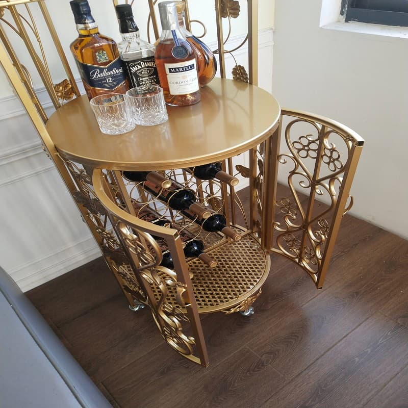 Restaurant wine rack