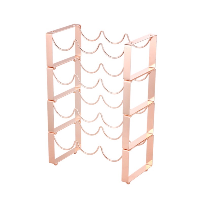 Metal wine rack decoration