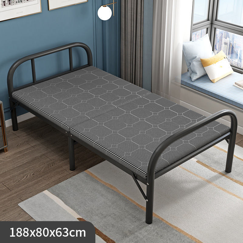Iron bed for rent.