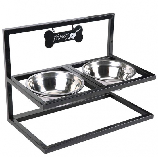 Metal Pet Feeder Dog Bowl