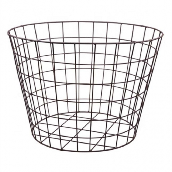 Wire mesh storage baskets