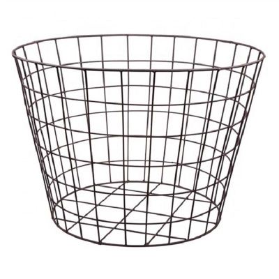 Wire mesh storage baskets