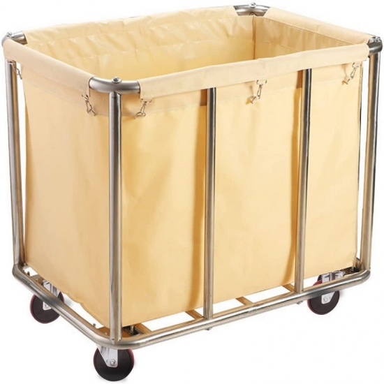 Laundry cart with wheels