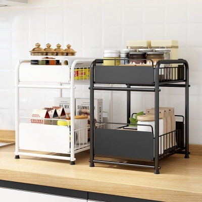 Double kitchen cabinet organiser