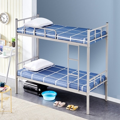 Student dormitory double iron bed